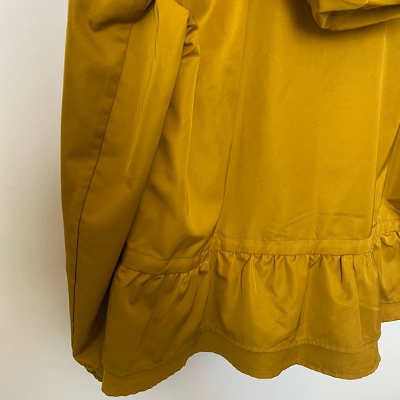 Zara Mustard Yellow Jacket with Ruffle Hem - Picture 5 of 14